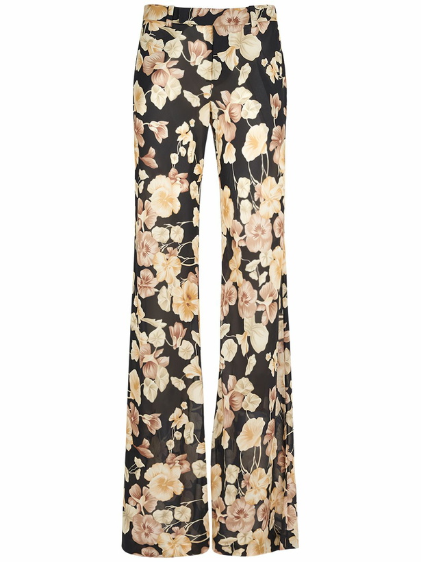 Photo: SAINT LAURENT - Soft Printed Silk Pants