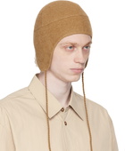 AURALEE Tan Hand-Sewn Beanie