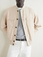 Slowear - Suede Bomber Jacket - Neutrals