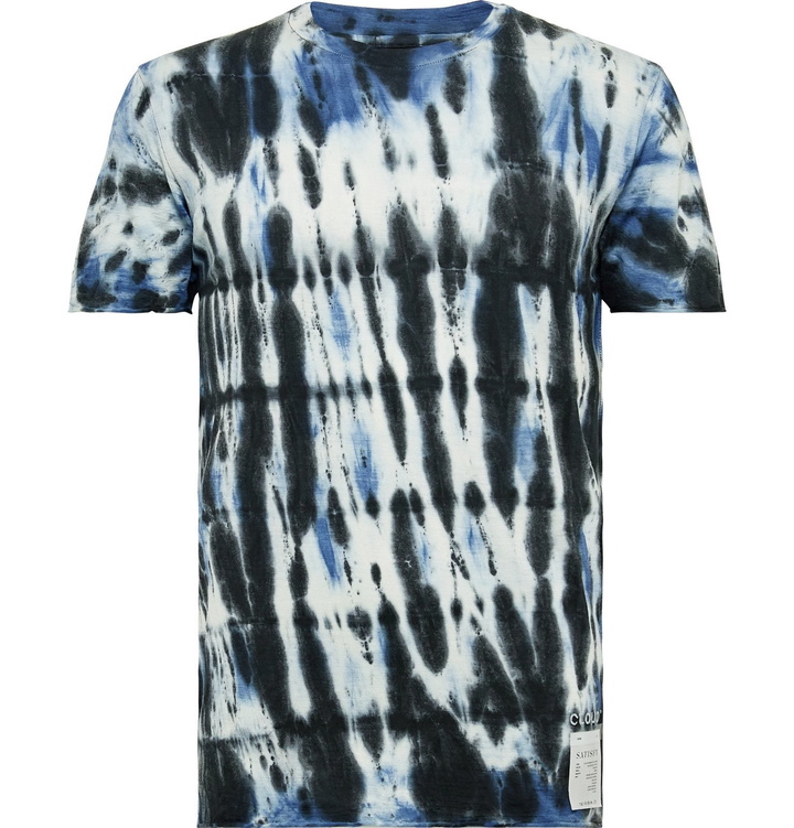 Photo: Satisfy - Tie-Dyed Cloud Merino T-Shirt - Black