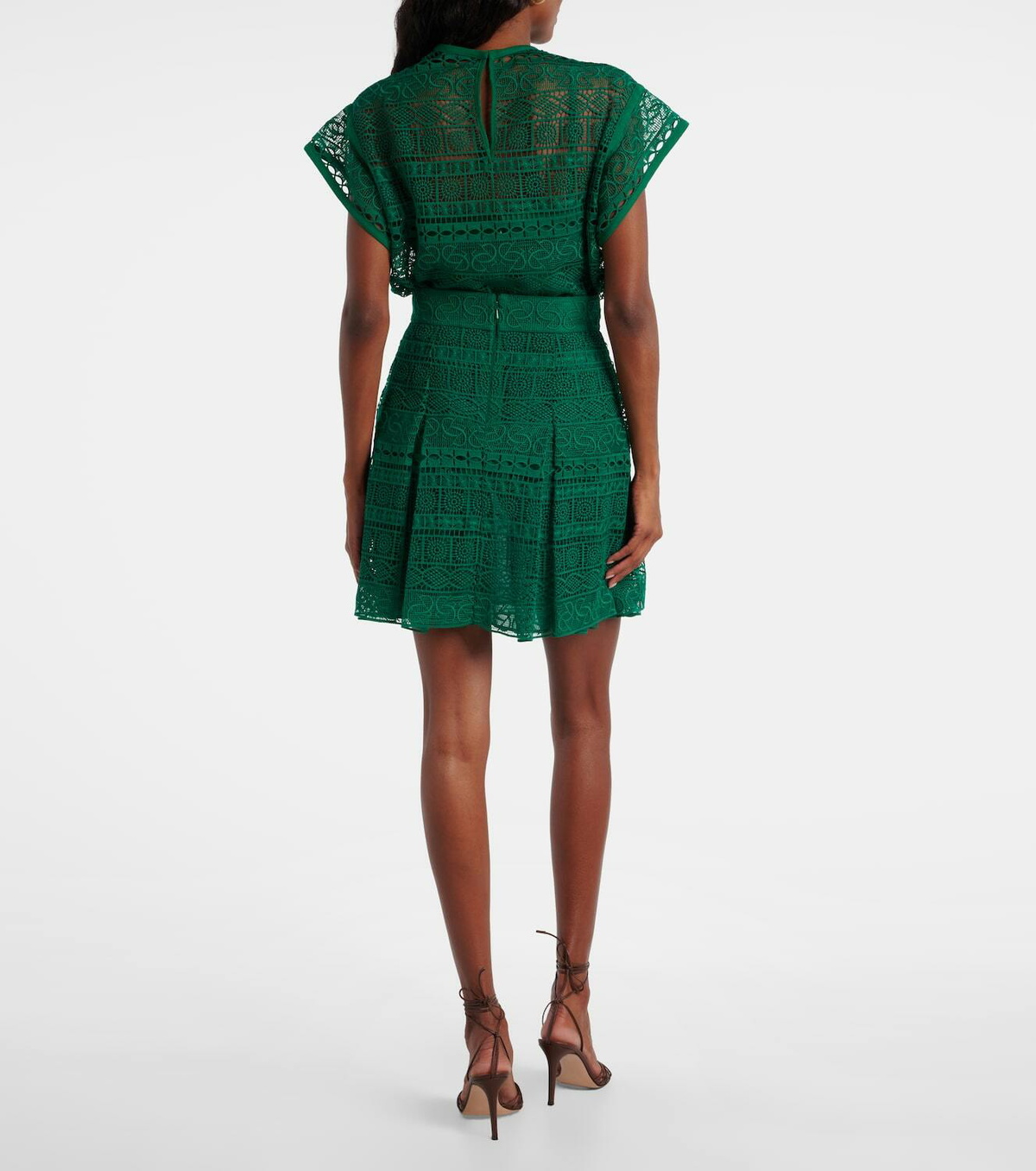 Elie Saab Macramé high-rise miniskirt