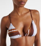 SIR Marais striped triangle bikini top