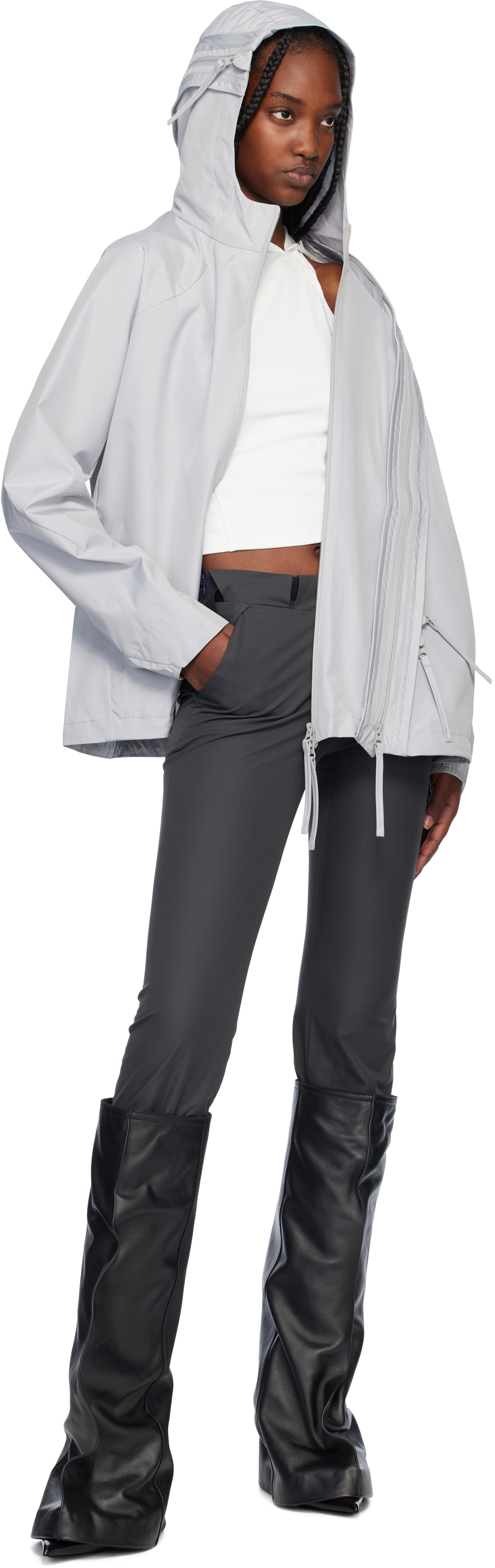 POST ARCHIVE FACTION (PAF) Gray 7.0 Center Technical Jacket