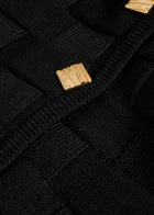 Tove Uma Checked Knit Cardigan Black
