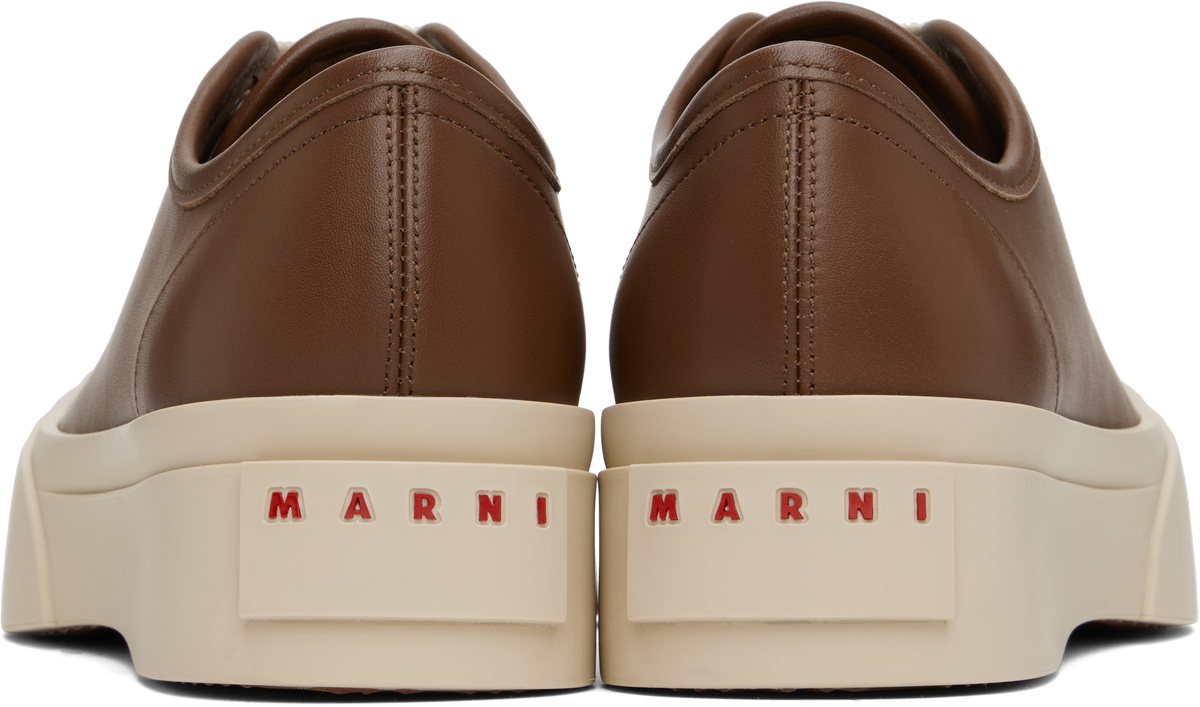 Marni Brown Nappa Leather Pablo Sneakers