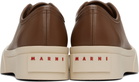 Marni Brown Nappa Leather Pablo Sneakers