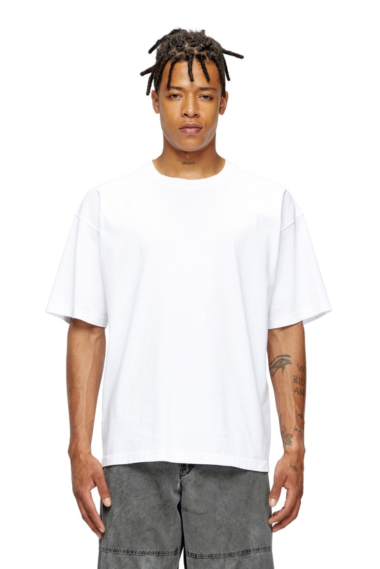 Photo: Diesel T-shirt with Oval D logo - T-Shirts Mens in White