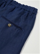 SMR Days - Straight-Leg Linen Trousers - Blue