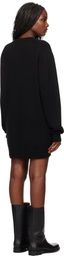 The Frankie Shop Black Maxime Knit Sweater Minidress
