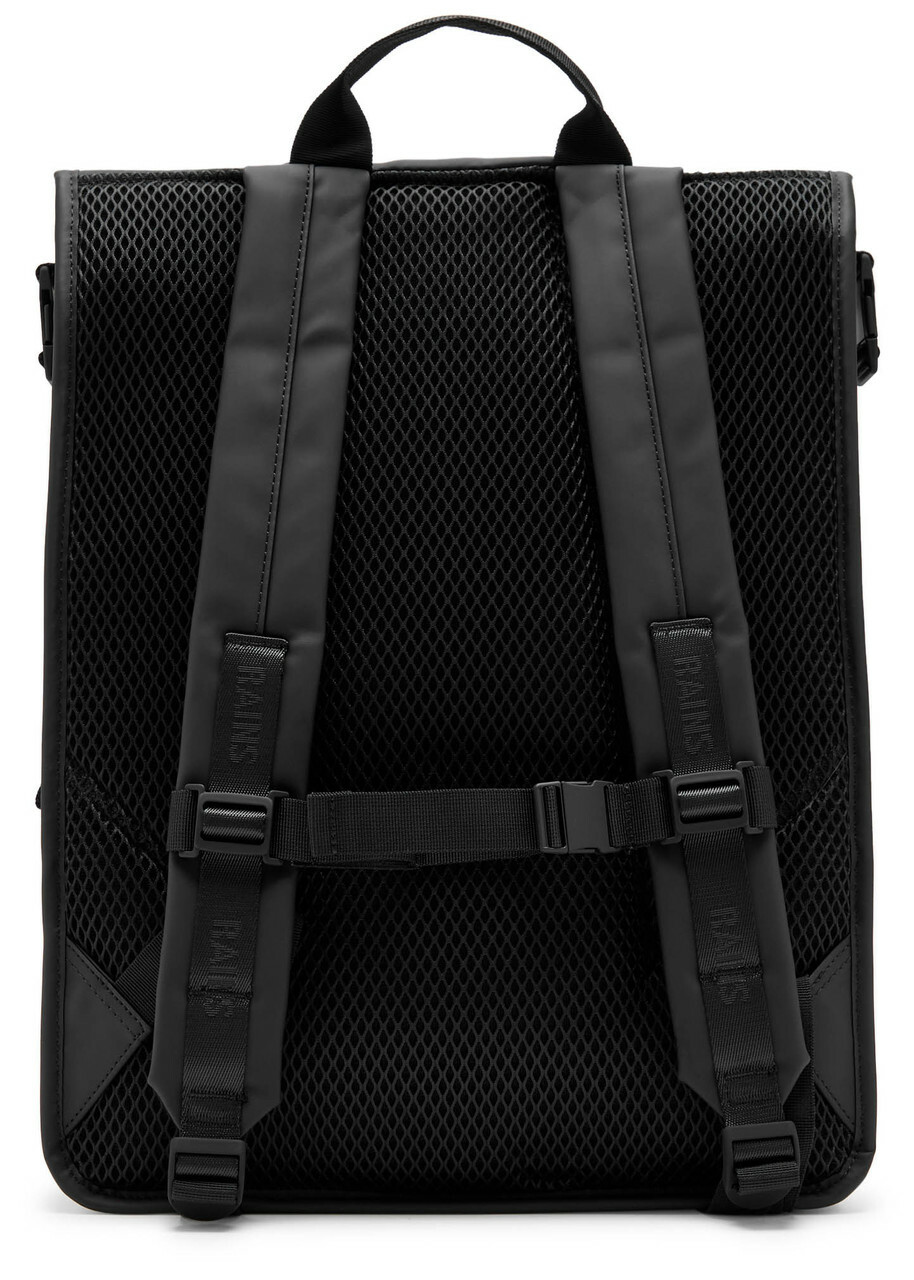 Rains Trail Rolltop Backpack - Black - One Size