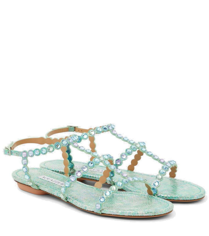 Photo: Aquazzura Tequila leather thong sandals