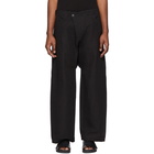 Jan-Jan Van Essche Black Bamboo Cloth Trousers