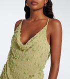 Rachel Gilbert Anika draped embellished gown
