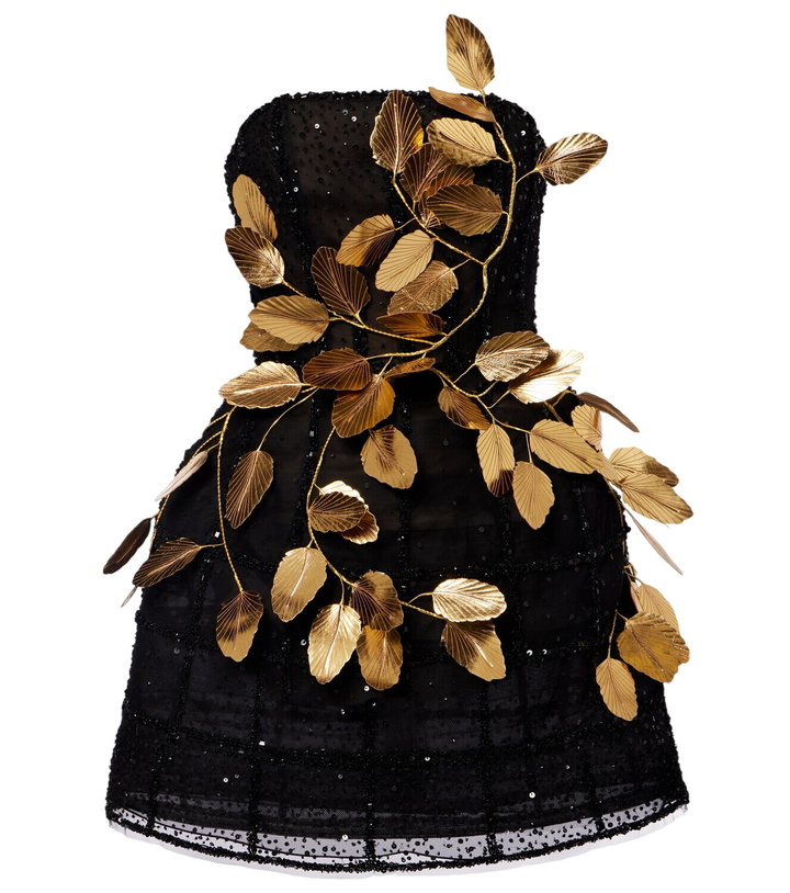 Photo: Oscar de la Renta Embellished sequined cocktail dress