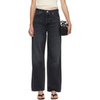 AGOLDE Black Low Slung Baggy Jeans