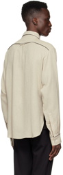 Rhude SSENSE Exclusive Beige Cotton Shirt