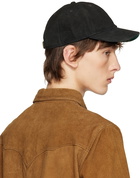 RRL Black Suede Cap