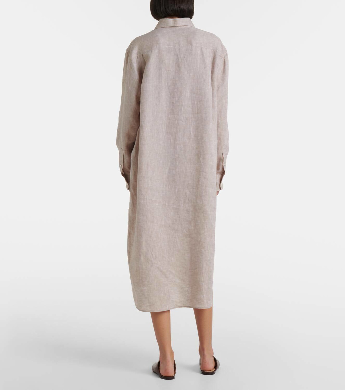 Loro Piana Lora linen shirt dress