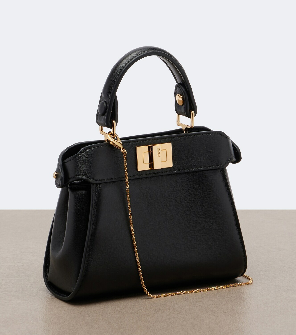 Fendi Peekaboo® Mini leather top-handle bag