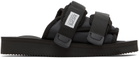 SUICOKE Black MOTO-Cab Sandals