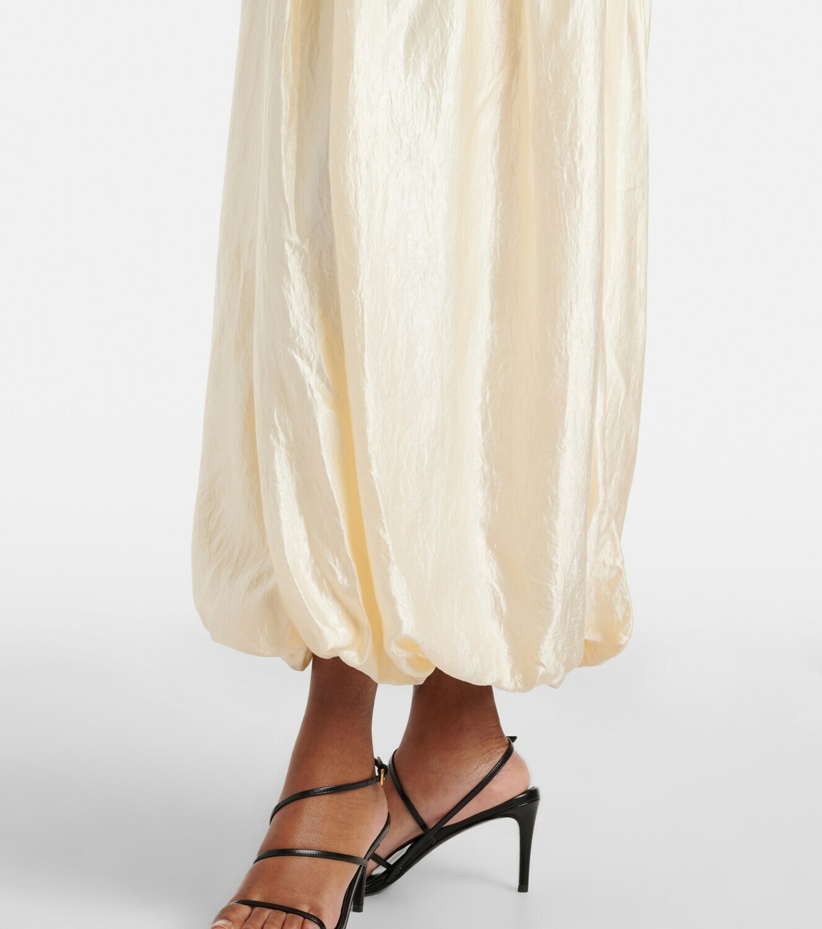 Xu Zhi Lace-trimmed maxi dress