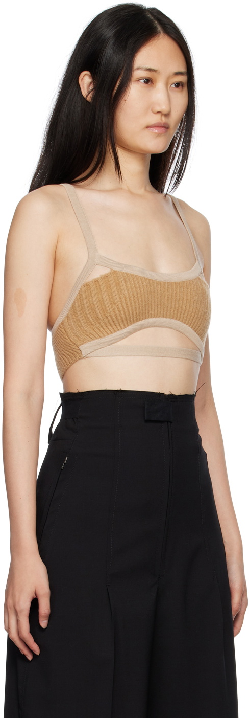 Jacquemus Tan Le Papier 'Le Bandeau Bellinu' Bra