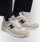 New Balance - 990V2 Suede and Mesh Sneakers - Men - Beige