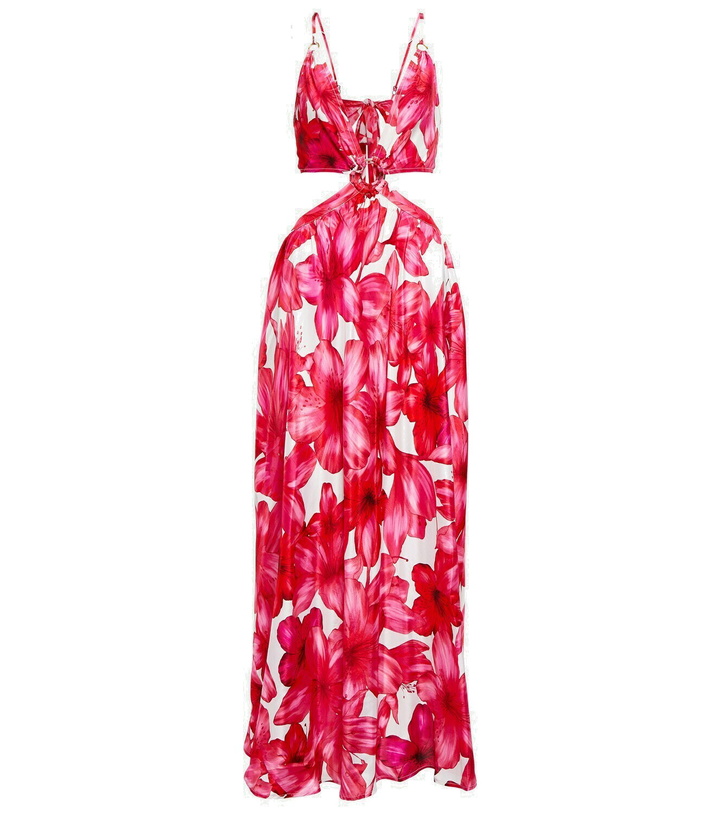 Photo: Alexandra Miro Colette floral cutout maxi dress