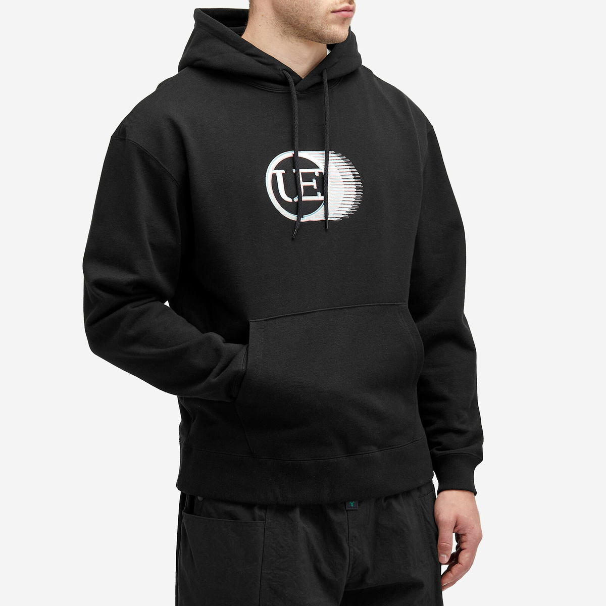 Uniform Experiment Men's Moire UE Hoodie in Black