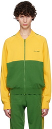 Wales Bonner Green & Yellow adidas Originals Edition Embroidered Logo Track Jacket