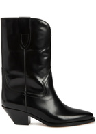 Isabel Marant étoile Dahope 50 Black Leather Ankle Boots