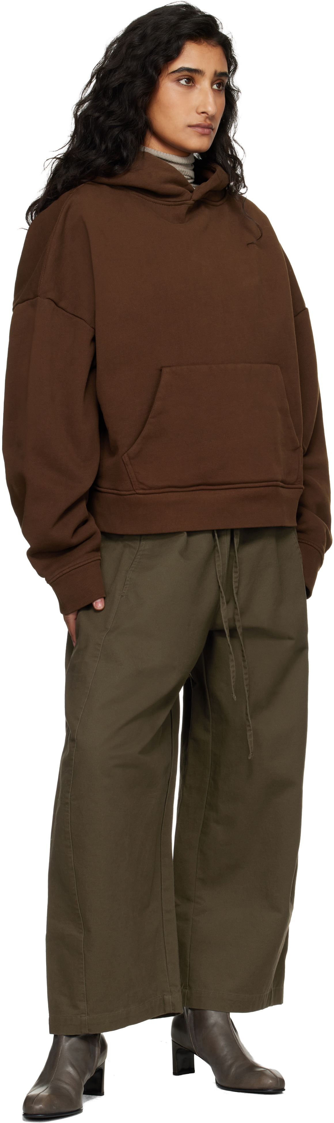 Entire Studios Brown Heavy Hoodie