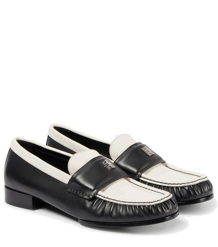 Photo: Givenchy 4G colorblocked leather loafers