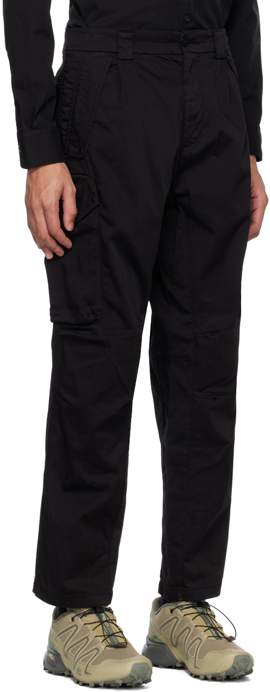 C.P. Company Black Cotton Cargo Pants main image 1