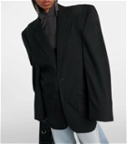 Balenciaga Cut Away oversized wool blazer