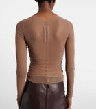 Rick Owens Temple sheer tulle top