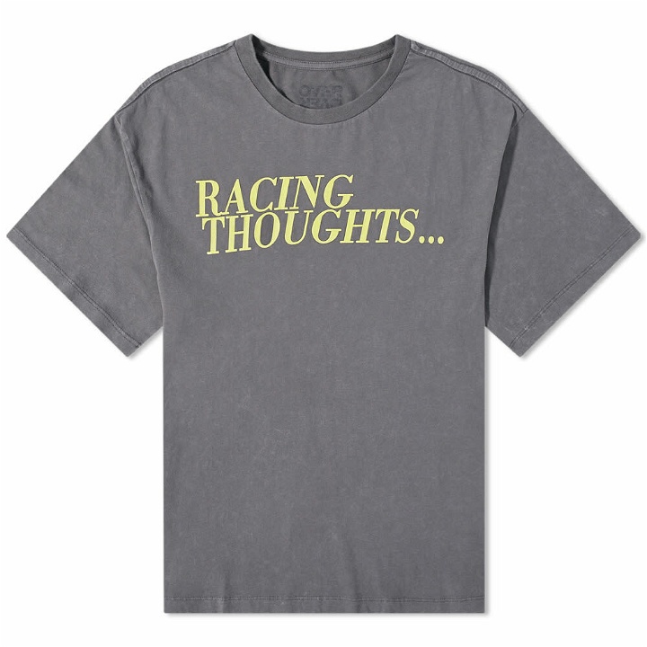 Photo: Over Over Men's Racing Thoughts Easy T-Shirt in Grey