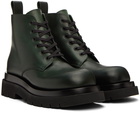 Bottega Veneta Green Lugged Boots