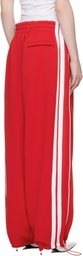 VETEMENTS Red Oval Logo Gym Sweatpants