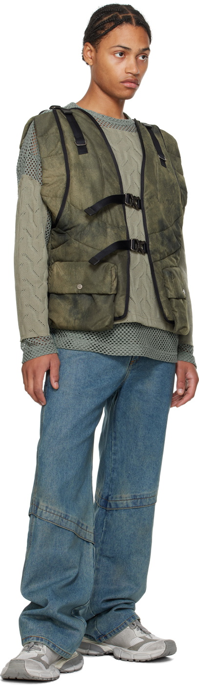 Andersson Bell Green Marble Padded Vest