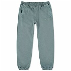 Awake NY Pigment Dyed Embroidered Sweat Pant in Slate