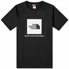 The North Face Men's Raglan Redbox T-Shirt in Tnf Black/Tnf White