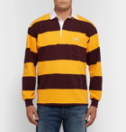 Battenwear - Striped Cotton-Jersey Polo Shirt - Men - Saffron