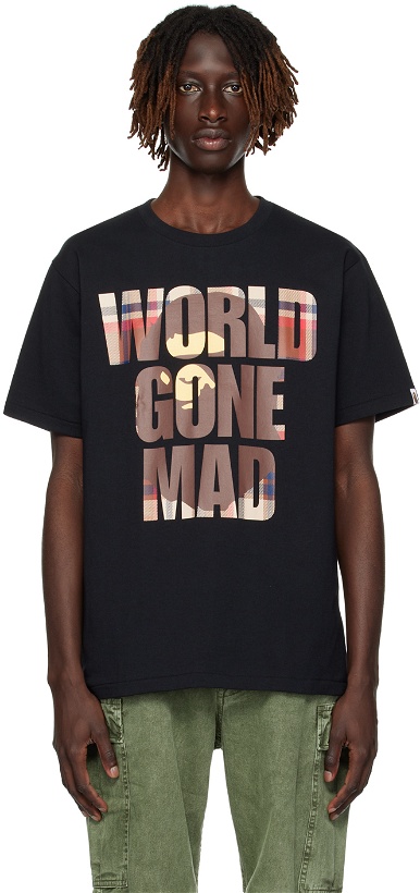 Photo: BAPE Black WGM Ape Head Overlap T-Shirt