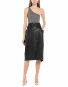 Berna Womens Midi skirt in Black