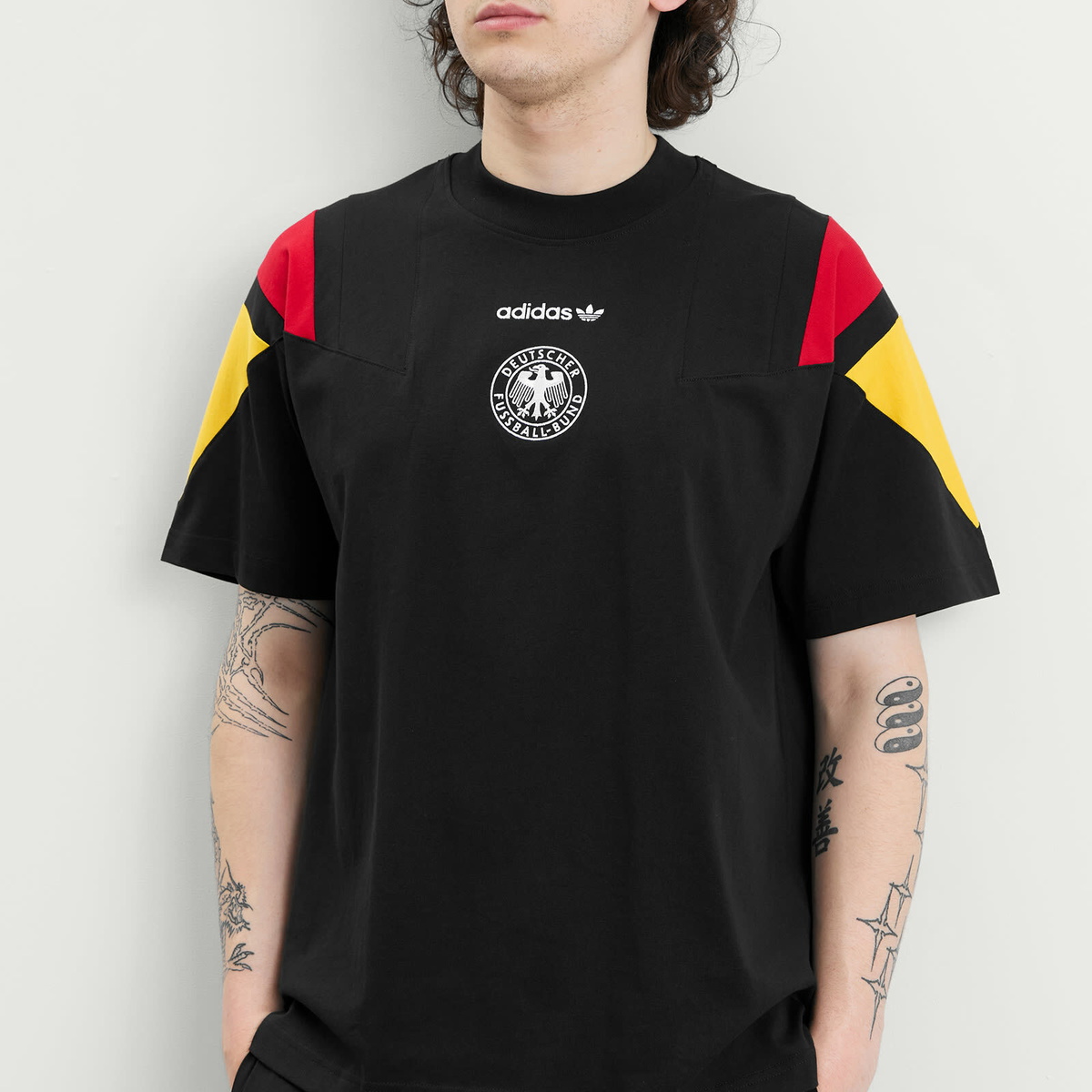 Adidas Men's DFB EQT T-Shirt in Black