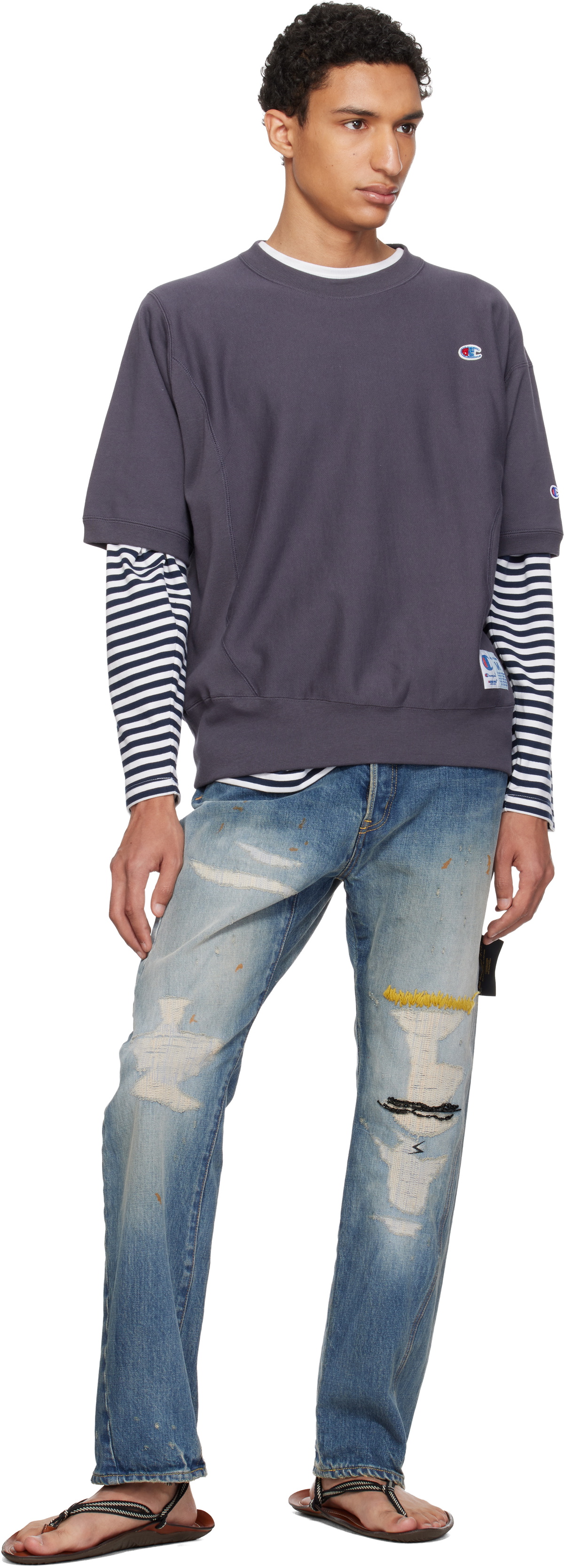 UNDERCOVER Blue UC1F4503-1 Jeans