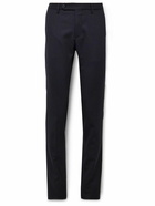 Incotex - Slim-Fit Wool-Blend Twill Trousers - Blue