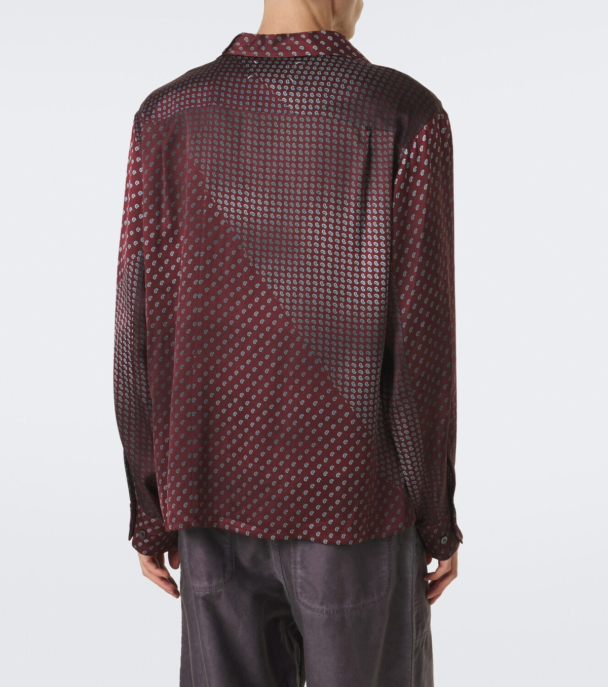Maison Margiela Paisley satin shirt
