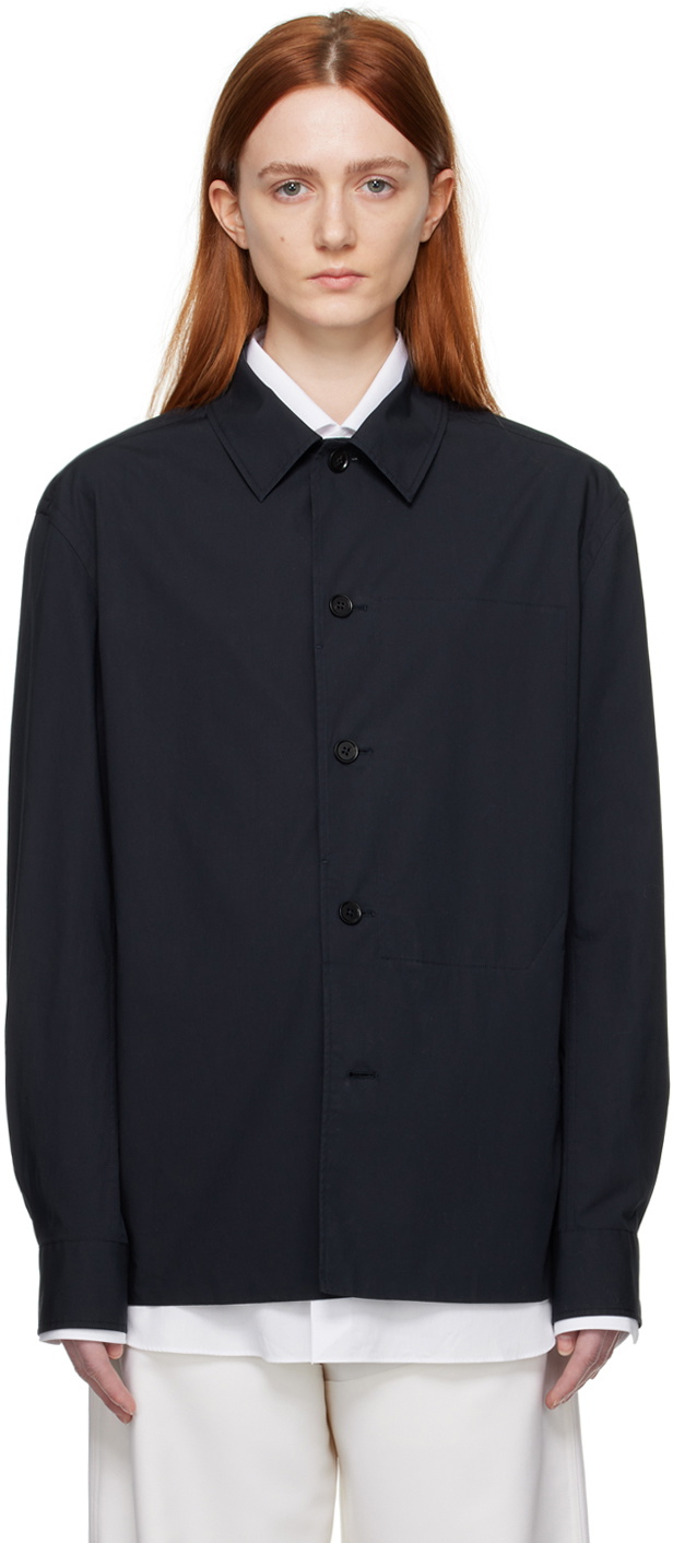 ZEGNA Navy Tela Vela Shirt